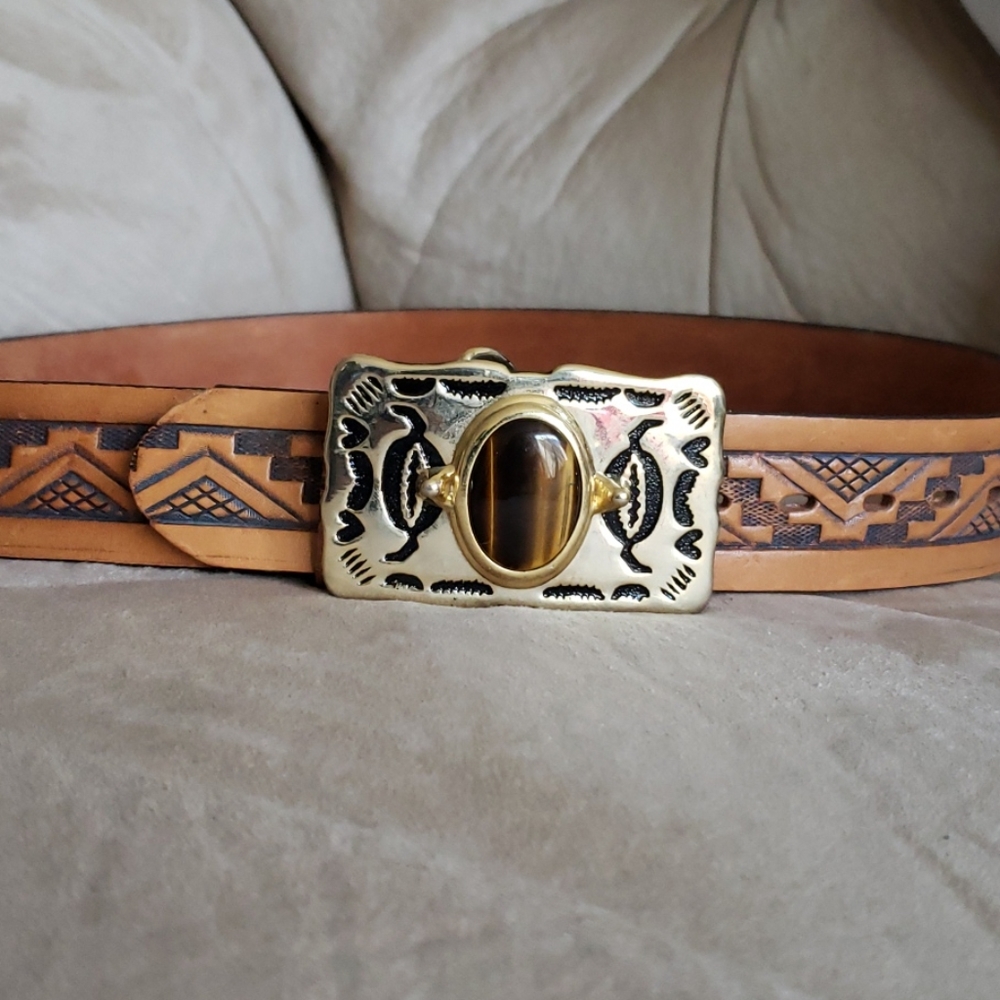 Vintage leather belt
